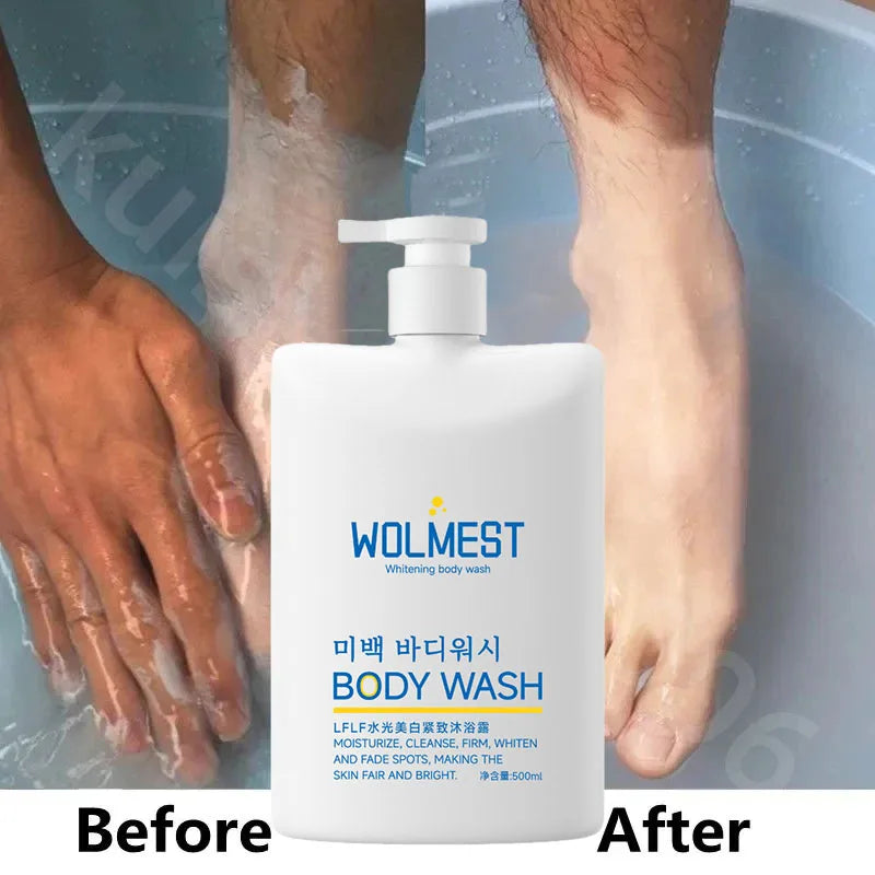 500ml Whitening Body Wash Shower Gel Deep Cleansing Removing Dirt Dead Skin Oil Control Even Skin Tone To Lighten Pigmentation