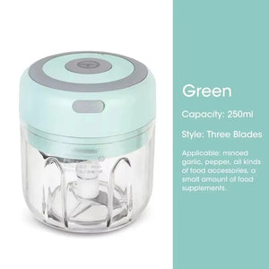 Electric Kitchen Food Chopper Mini Garlic Masher crusher USB Portable Meat Grinder Vegetable Chopper for Kitchen Gadgets