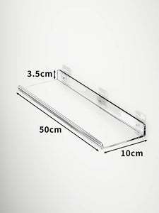 Acrylic Storage Rack Wall Panel No Need To Drill Holes, Bathroom, Bathroom, Kitchen Storage Rack, Organic Glass Strong Sticker