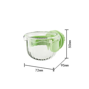 ♥♥♥Plastic Parrot Feeder,Transparent Bird Food Box,Splash-proof Water Feeder