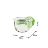 ♥♥♥Plastic Parrot Feeder,Transparent Bird Food Box,Splash-proof Water Feeder