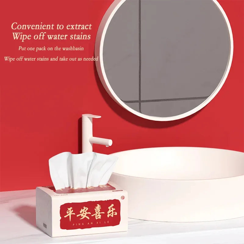 4/10/30 large packs of toilet paper can be wet water pliable log affordable pack tissues napkins 5 layer thickened embossed