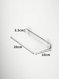 Acrylic Storage Rack Wall Panel No Need To Drill Holes, Bathroom, Bathroom, Kitchen Storage Rack, Organic Glass Strong Sticker