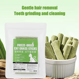 Cat Grass Snacks 8 Sticks Cat Teething Sticks Freeze-Dried Cat Snack Time Treats Flavored Teeth Cleaning Treats For Keeping Cat