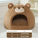 HOOPET Cats House Dogs Bed Indoor Sleeping Bed Soft Cat Cave Winter Warm Kitten Nest Puppy Kennel Pet Products