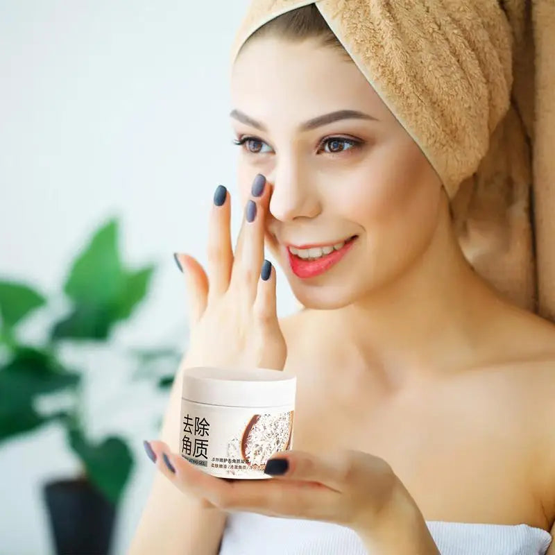 Exfoliator Facial Scrub Gentle Brightening Rice Cream And Gel Full Body Cleanser Scrub For Women Of Any Skin Type Moisturizing