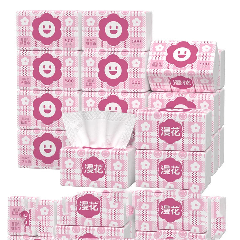 10 packs of household toilet paper 5000 thick 5-layer log napkins toilet paper household toilet paper car paper towels