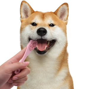 Pet Finger Toothbrush Silicone Gentle Dental Care Kit For Cats Dogs Puppy Oral Hygiene Cleaning Massage Brush Christmas
