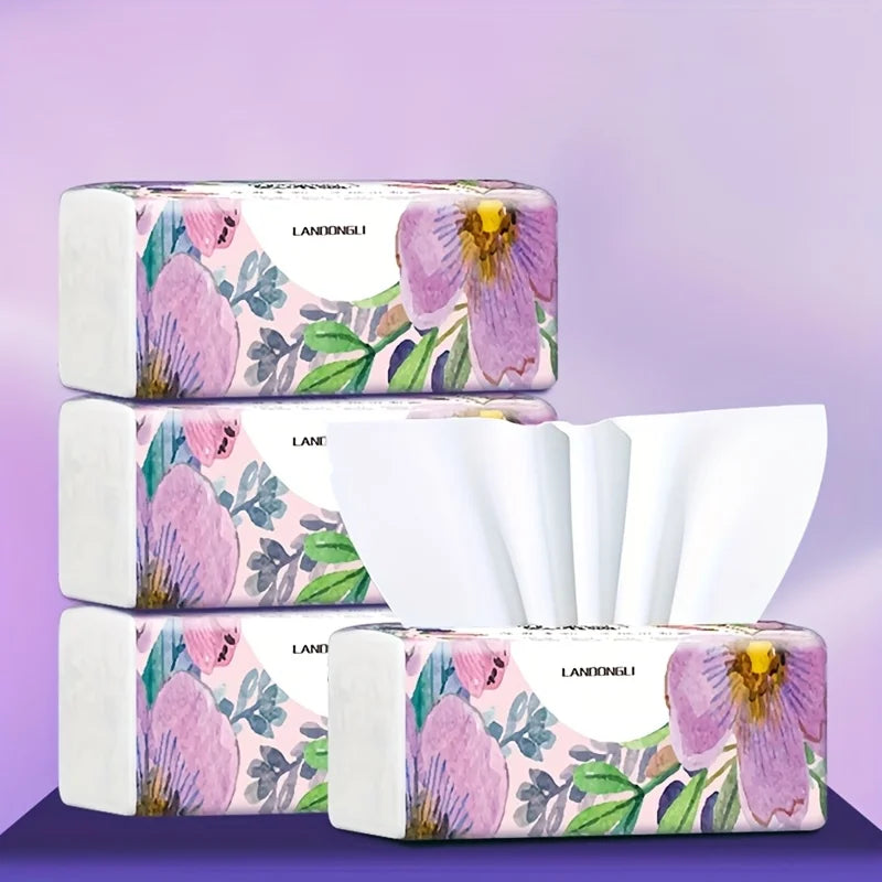 10 Packs of Facial Tissue, 270 Sheets Per Pack, Household Toilet Paper, Toilet Paper, Napkins  Toilet Paper