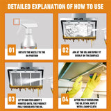 Portable 60ml All Purpose Kitchen Cleaner Stove Remover Removes Oil Dirt Rust Grease Degreaser Household Kitchen Cleaning Spray