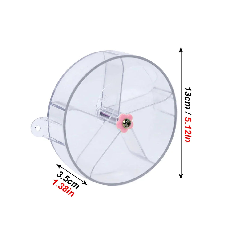 1pc Acrylic Interactive Parrot Toy Rotating Treat Dispenser for Pet Parrot Bird Cage Decoration Mental Stimulation Entertainment