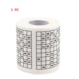 Sudoku game toilet paper, office and home puzzle roll paper, home creative fun toilet paper, wood pulp toilet paper