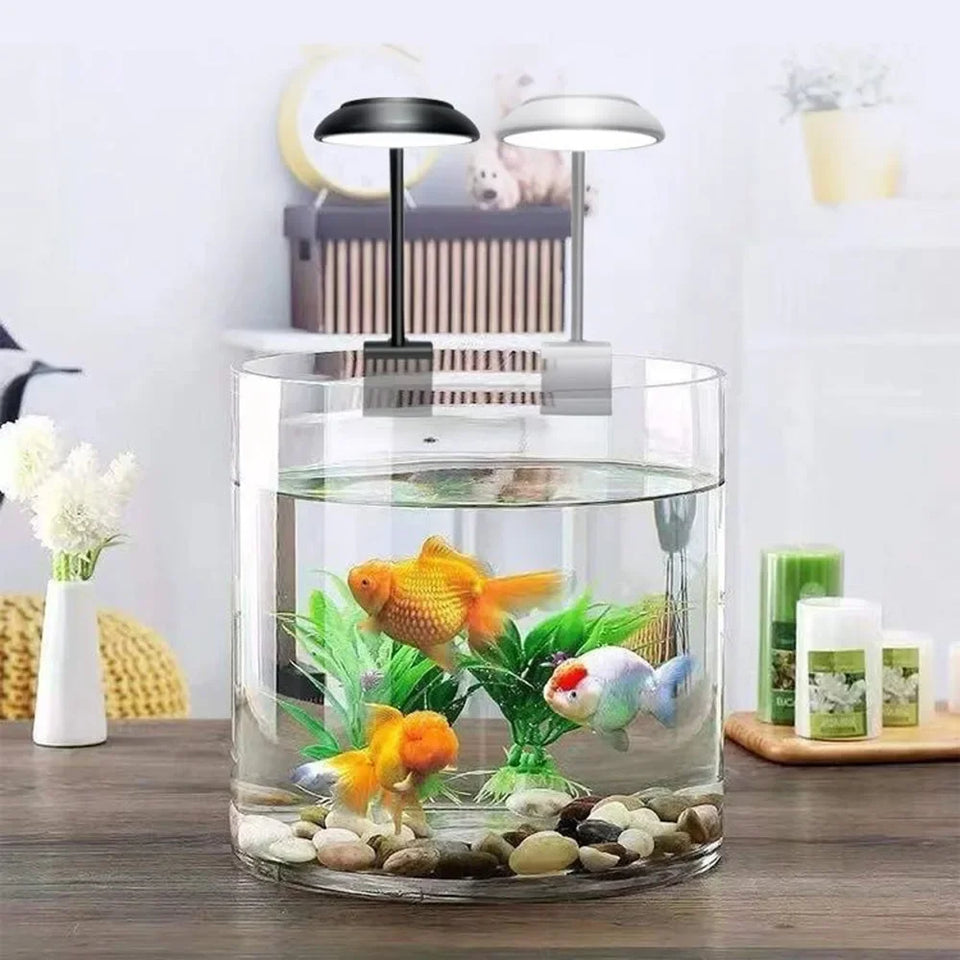 LED Fish Tank Clip Lamp 3 Colors Adjustable USB Power Led Full Spectrum Waterproof Lamp for Small fish tank Aquarium Lights