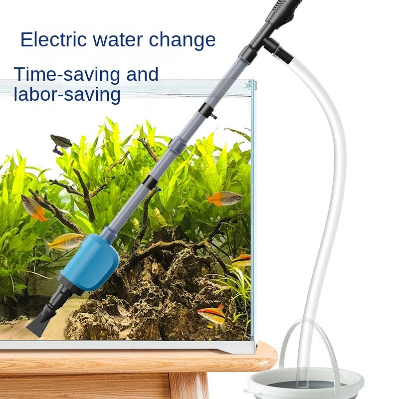 BO series fish tank low water level water changer electric submersible pump aquarium toilet suction device to clean fish feces.