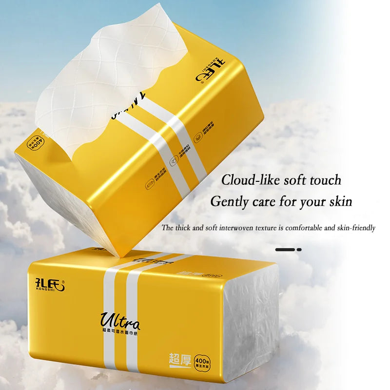 24 Large Packs Of Toilet Paper Can Be Wet Water Pliable Log Affordable Pack Of Facial Tissues Napkins 5 Layer Thickened Embossed