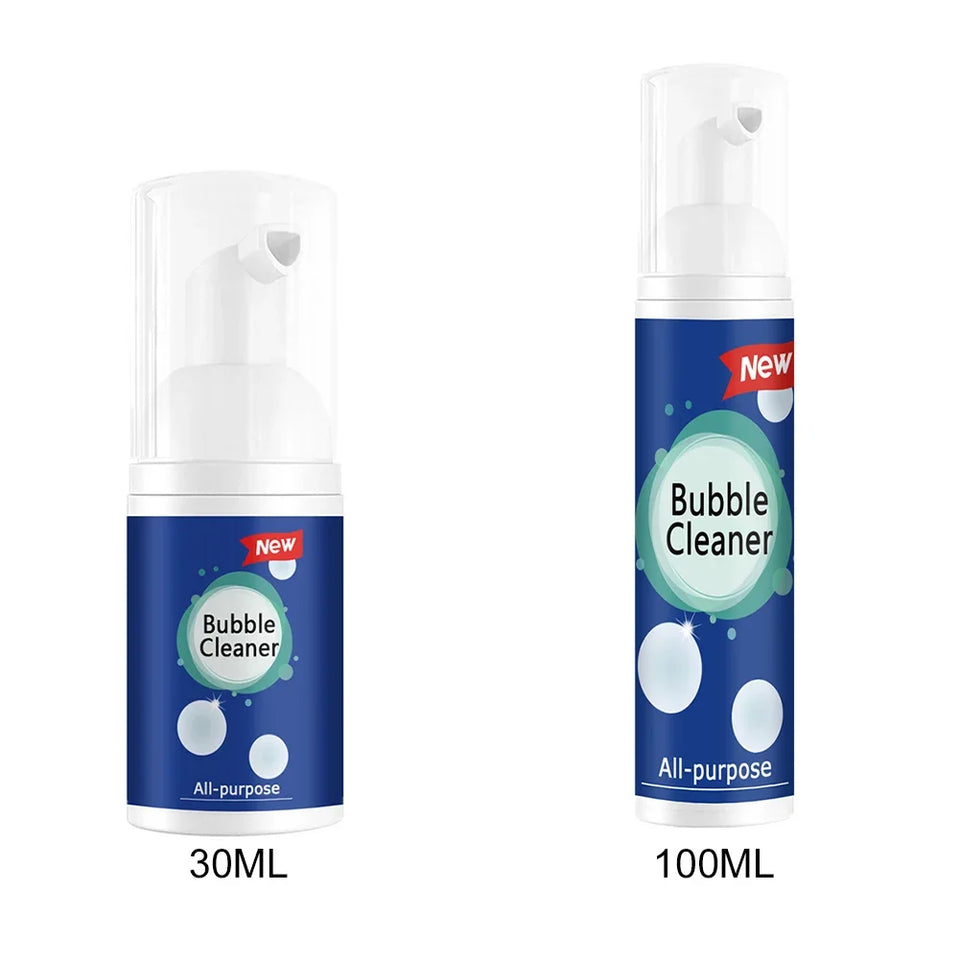 30ml/100ml Oil Stain Bubble Cleaner Rinse-Free Foam Cleaner Deep Cleaning Spray for Kitchen Hood and Ware for House Cleaning