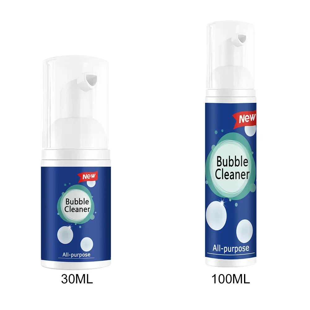 30ml/100ml Oil Stain Bubble Cleaner Rinse-Free Foam Cleaner Deep Cleaning Spray for Kitchen Hood and Ware for House Cleaning