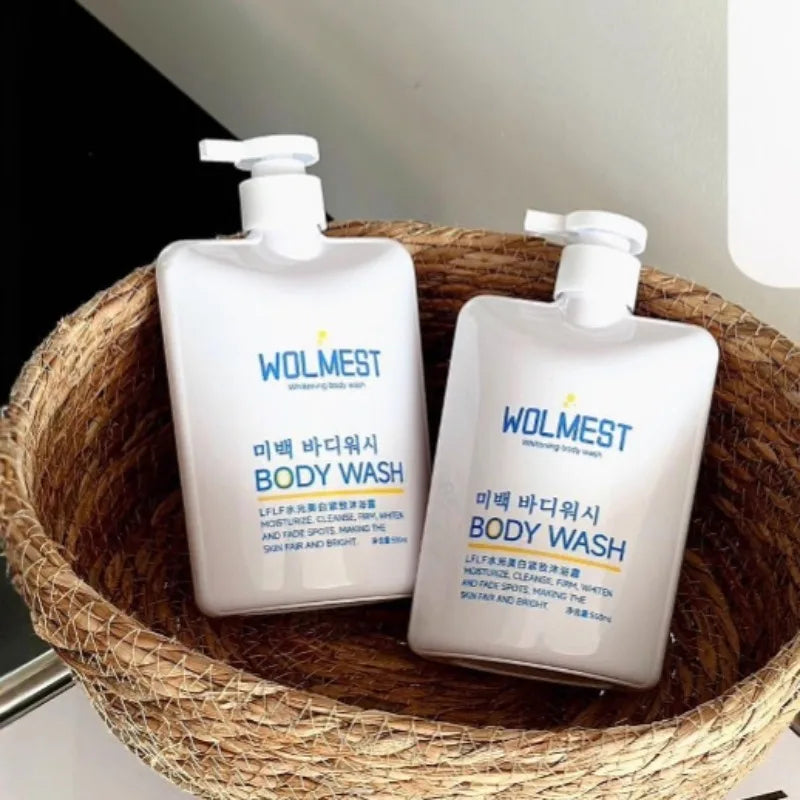 500ml Whitening Body Wash Shower Gel Deep Cleansing Removing Dirt Dead Skin Oil Control Even Skin Tone To Lighten Pigmentation
