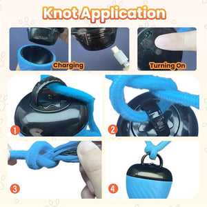 Intelligent Dog Toy Ball Electronic Interactive Cat Toy Usb Automatic Moving Bouncing Ball For Large Medium Dog Holiday Pet Gift