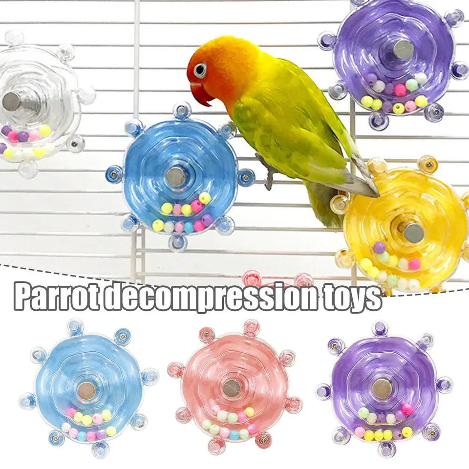 Parrot Toy Medium Small Funny Conures Toy Interactive Parrot Toy Bird Toy Rattle Toys Bird Cage Parrot Swings For Large Birds