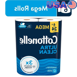 Ultra Clean Toilet Paper Strong Toilet Tissue 6 Mega Rolls