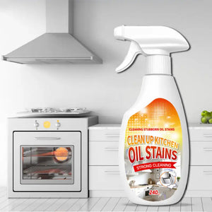 Heavy-duty grease remover with a gentle formula & fast breakdown ：Kitchen Stainless Steel Hoods Cooktop Cleaner Degreaser Spray