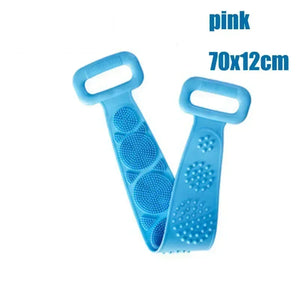 Foot Wash Mat Silicone Sponge Body Brush in The Shower Reusable Wall Mounted Back  Silicone Bath Foot Massage Pad Shower