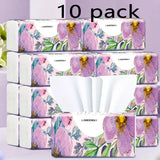 10 Packs of Facial Tissue, 270 Sheets Per Pack, Household Toilet Paper, Toilet Paper, Napkins  Toilet Paper