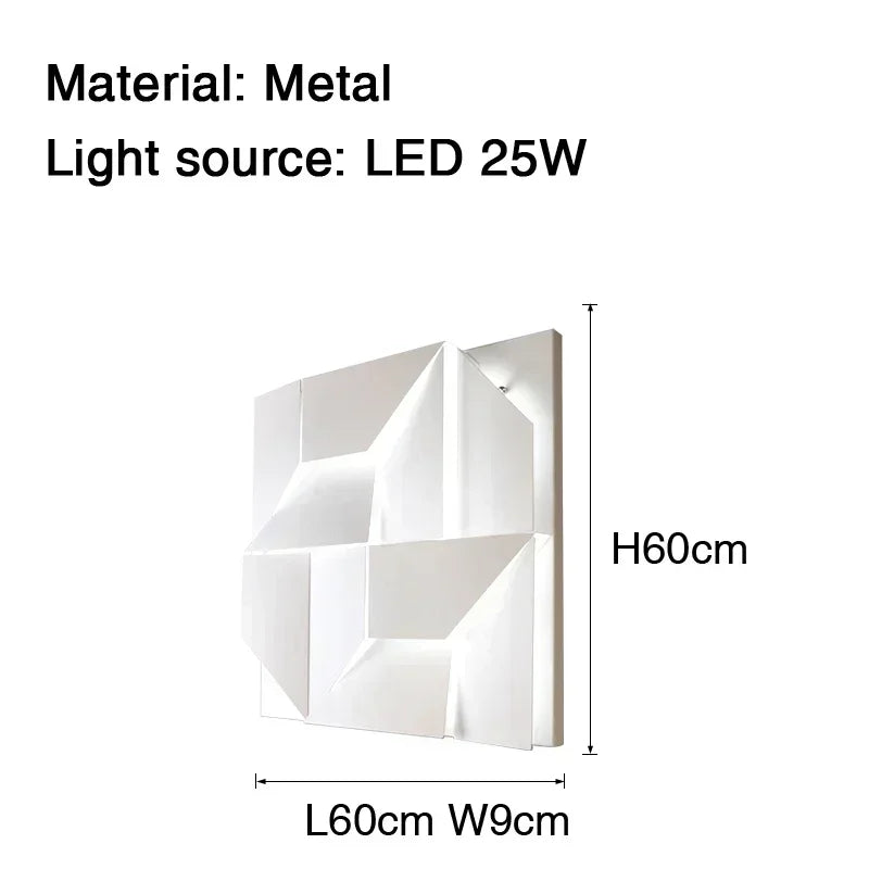 Italian Design Wall Lamp LED Background Sconce Creativity Art Model Indoor Living Dining Room Bedroom Hallway Home Decor Lamp