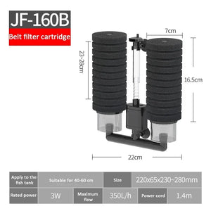 220V Aquarium Filter Fish Tank Air Pump Skimmer Biochemical Sponge Filters Fish Tanks Filtration System Aquariums Accessories