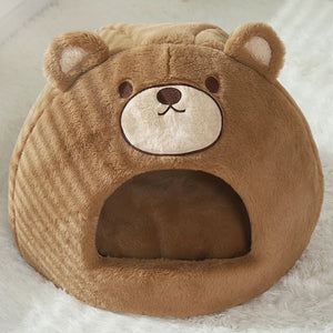 HOOPET Cats House Dogs Bed Indoor Sleeping Bed Soft Cat Cave Winter Warm Kitten Nest Puppy Kennel Pet Products