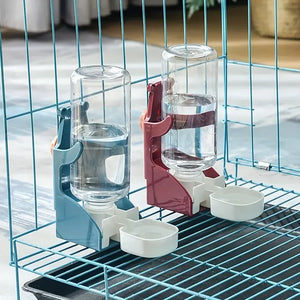 Automatic water dispenser for birds parrot feeding cage transparent parakeet seed container food feeding cage water dispenser