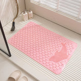 Washable Shower Bathroom Mat Massage Clean Feet Bathroom Non-slip PVC Bath Mat