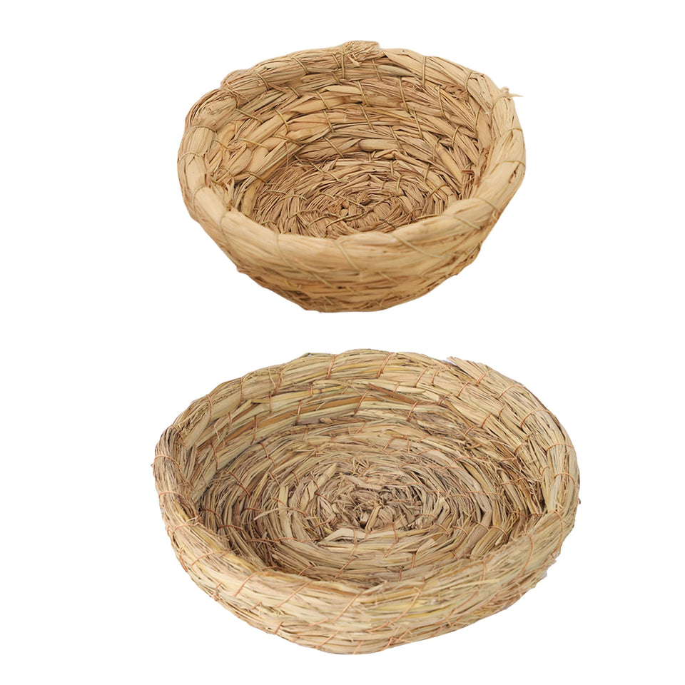 Birds Nest Straw Breathable Manual Bird Cage Bedding For Parakeets Interests Natural Fiber Simulation Birdhouse Resting Breeding