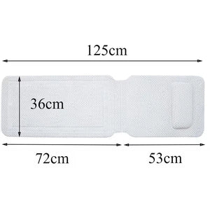 Non Slip BathTub Mat Suction Cup Bath Tub Pillow Headrest Long SPA Pillows Neck Cushion Hangable Waterproof Bathroom Accessories