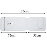 Non Slip BathTub Mat Suction Cup Bath Tub Pillow Headrest Long SPA Pillows Neck Cushion Hangable Waterproof Bathroom Accessories