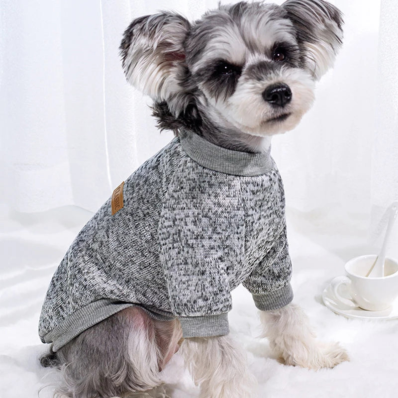 Pet Accessories Winter Dog Clothes for Small Dogs Warm Dogs Coat Schnauzer Pug Clothing Sweatshirts Casual Dog Cat Clothing