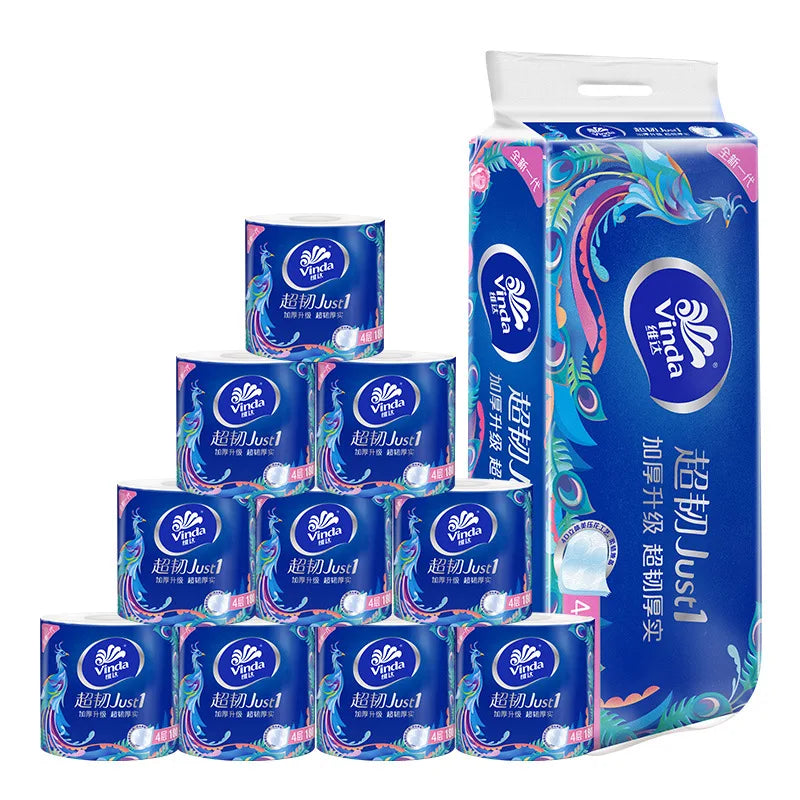 Max 10-30 Rolls, 180g/roll, Thickened With 4 Layers, Extractable Tissue Paper, Native Wood Pulp, Household Napkins, Toilet Paper