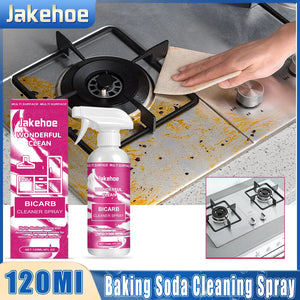 Baking Soda Heavy-Duty Grease Cleaner Spray Tackles Stubborn Grease Stains Powerful Degreaser For Kitchen Hoods And Stoves