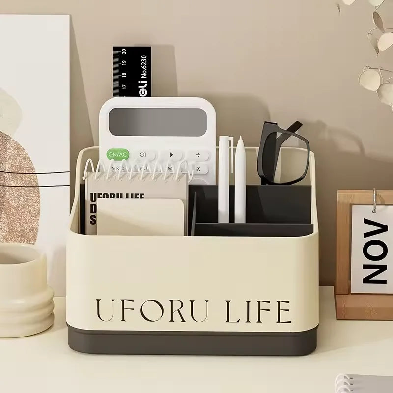 Desktop Storage Box Living Room Remote Control Miscellaneous Organizing Box Office Dormitory Stationery Compartment Home Supply