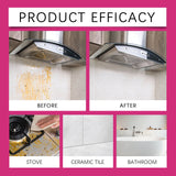Baking Soda Heavy-Duty Grease Cleaner Spray Tackles Stubborn Grease Stains Powerful Degreaser For Kitchen Hoods And Stoves