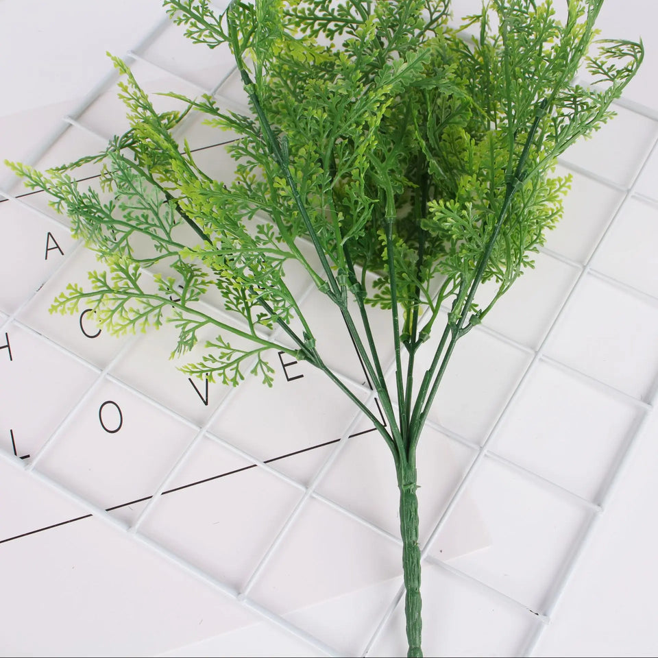 13 Inch Artificial Maidenhair Fern Aquatic Plant for Green Wall Garden Decor Persian Fern Faux Greenery