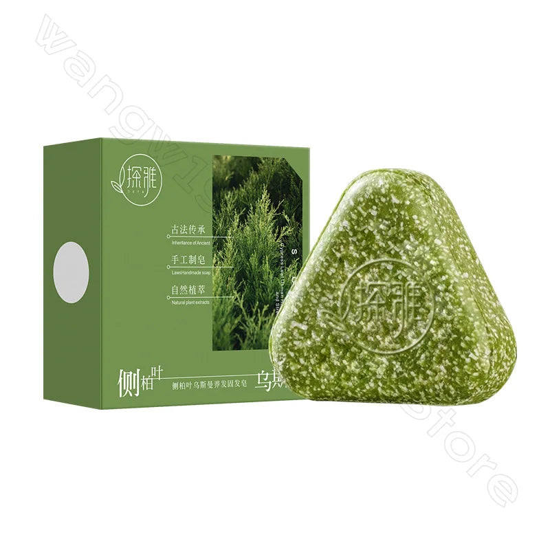 Orchidaceae Usman Grass Handmade Soap Effectively Cleansing Scalp Strengthening Hair Roots Reducing Hair Loss Plant Soap