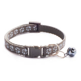 HABO Collar With Bell Cartoon Footprint Colorful Dog Puppy Cat Accessories Kitten Collar Adjustable Safety Bell Ring Necklace