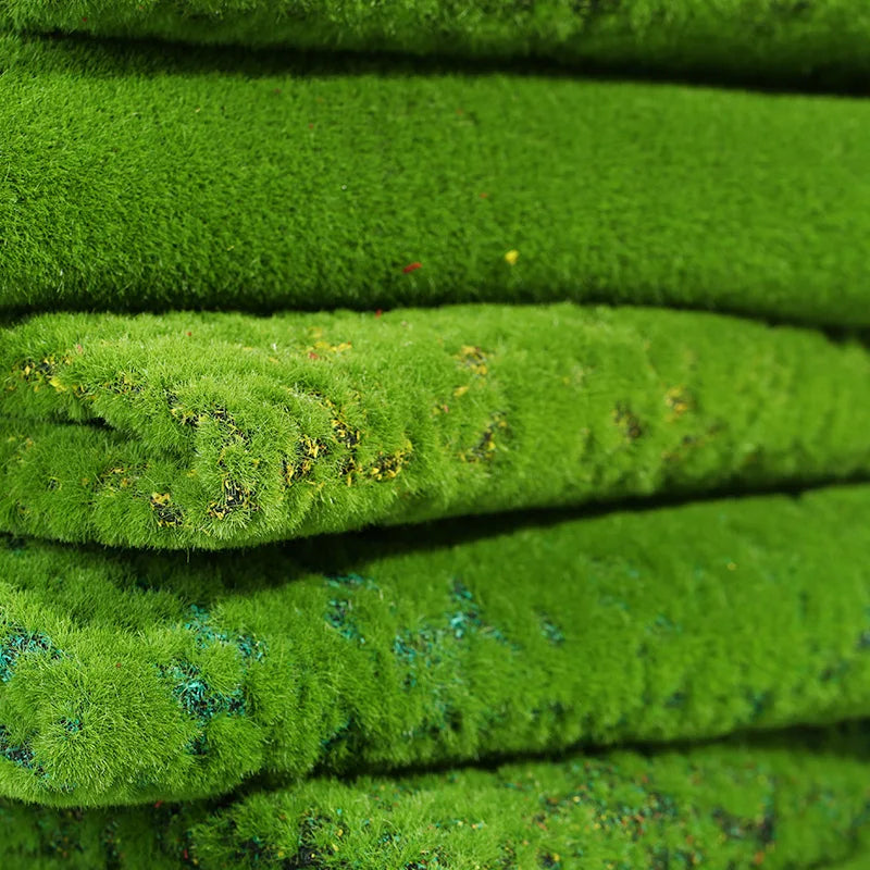 Artificial Plants Turf Moss Carpet Wall Turf Fake Green Grass Mat Decor For Home Floor Wedding Outdoor Garden Micro Landscape
