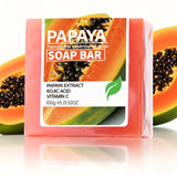 2PCS/Papaya Kojic Acid Essential Oil Soap, Vitamin C Cleansing Bath Moisturizing Skin Handmade Soap