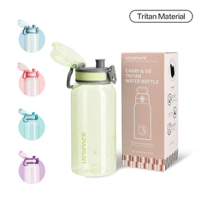 New UZ 1L BPA-Free Water Bottle Portable Leakproof Sports Drink Bottle Large Capacity Plastic Cup for School Travel Climbing Gym
