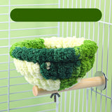 Bird Cage Nest Warm Plush Nest with Stick Bird Beds Parrot Nest Parakeet Nest Cockatiel Bed Winter Sleeping Bed Bird Hammock