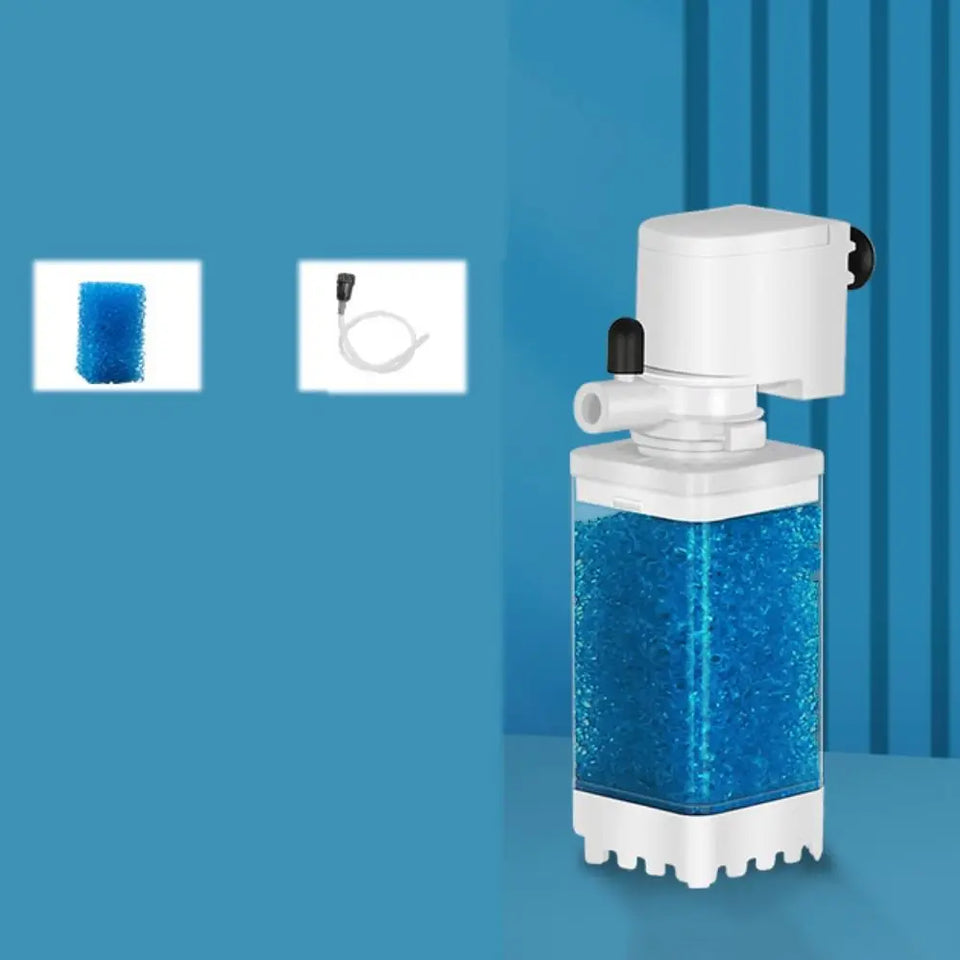 Mute Fish Tank Submersible Filter Plastic Built-in Filter Water Purification Water Circulation Pump Removable Suction Toilet