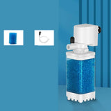 Mute Fish Tank Submersible Filter Plastic Built-in Filter Water Purification Water Circulation Pump Removable Suction Toilet
